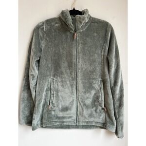 Gerry Everest Green Fleck Fleece Jacket Full Zip Women's Size Medium Soft Warm